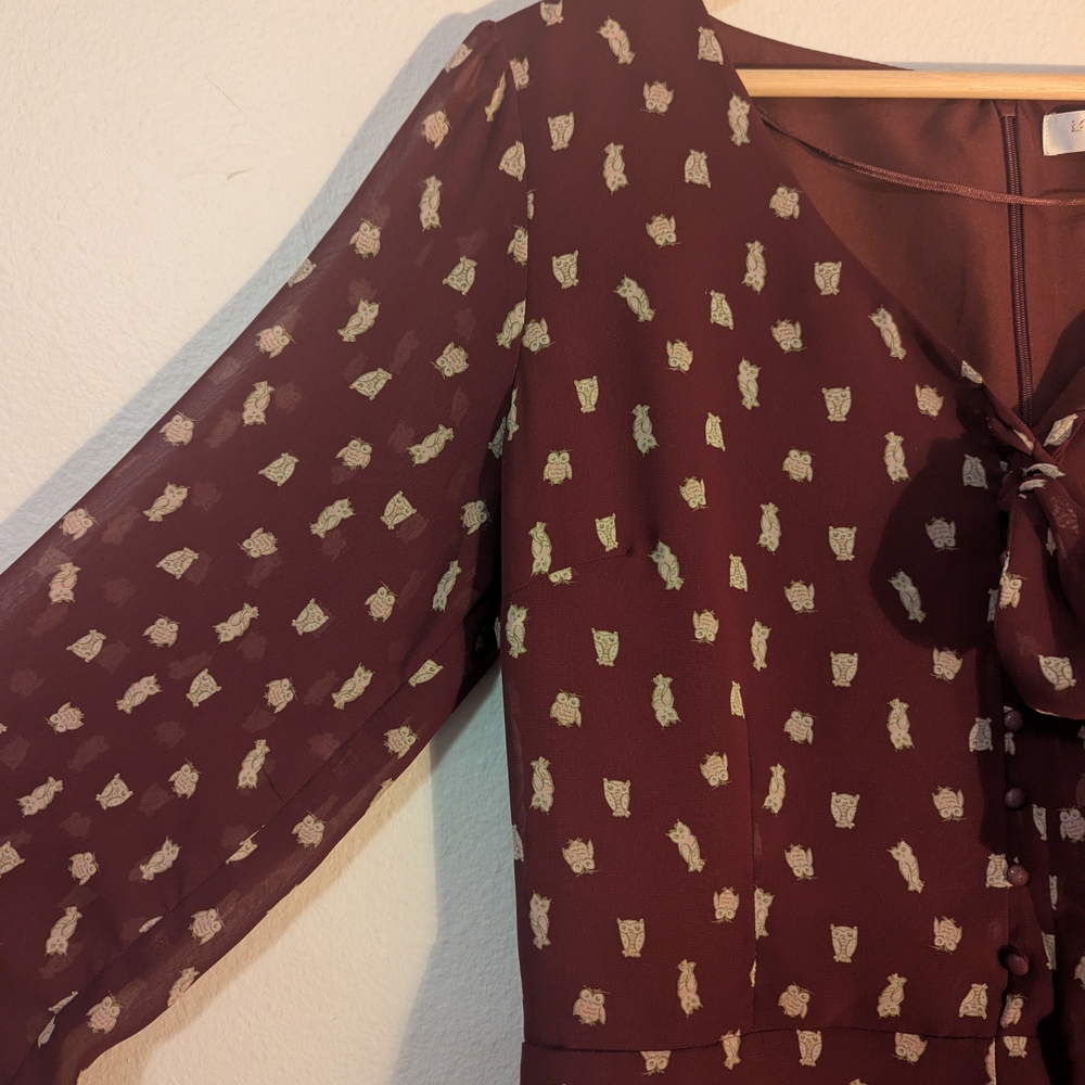 LC Lauren Conrad Romper with Owl Pattern